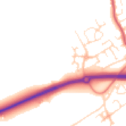 Daytime road noise heatmap for DE3 0AY
