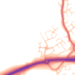 Daytime road noise heatmap for DE3 0BD