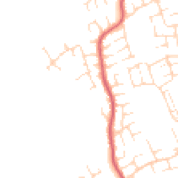 Daytime road noise heatmap for DE3 0BH