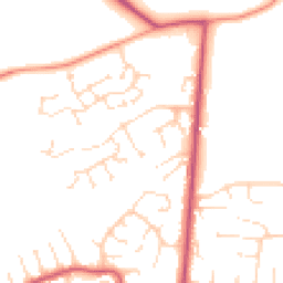 Daytime road noise heatmap for DE3 0BP
