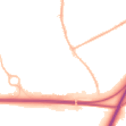 Night-time road noise heatmap for DE3 0BQ