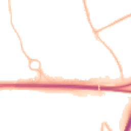 Night-time road noise heatmap for DE3 0BU