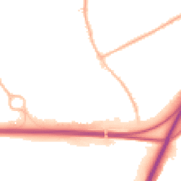 Night-time road noise heatmap for DE3 0BZ