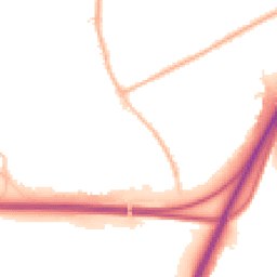 Night-time road noise heatmap for DE3 0DB