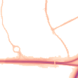 Night-time road noise heatmap for DE3 0DD