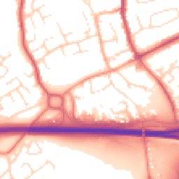 Daytime road noise heatmap for DE3 0DF