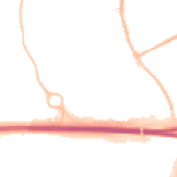 Night-time road noise heatmap for DE3 0DF