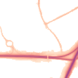 Night-time road noise heatmap for DE3 0DG