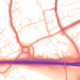 Daytime road noise heatmap for DE3 0DL