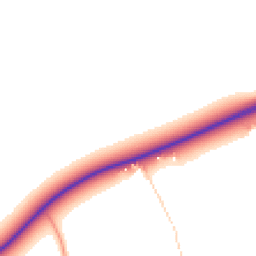 Daytime road noise heatmap for DE3 0DN