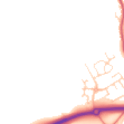 Daytime road noise heatmap for DE3 0GU