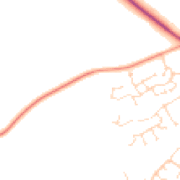 Daytime road noise heatmap for DE3 0HL