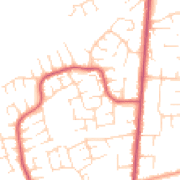 Daytime road noise heatmap for DE3 0PU