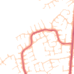 Daytime road noise heatmap for DE3 0QD