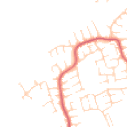 Daytime road noise heatmap for DE3 0QJ