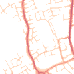 Daytime road noise heatmap for DE3 0QZ