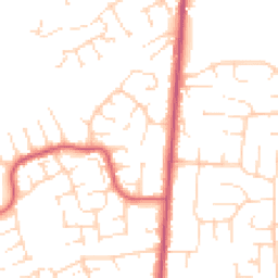 Daytime road noise heatmap for DE3 0RW