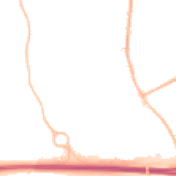 Night-time road noise heatmap for DE3 0TG