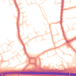 Daytime road noise heatmap for DE3 0TY