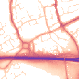 Daytime road noise heatmap for DE3 0UX
