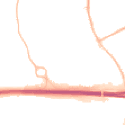 Night-time road noise heatmap for DE3 0UX