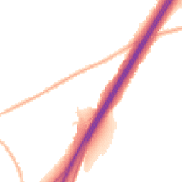 Night-time road noise heatmap for DE3 9DY