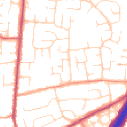 Daytime road noise heatmap for DE3 9HF