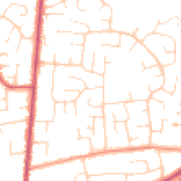 Daytime road noise heatmap for DE3 9HH