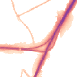 Night-time road noise heatmap for DE3 9NP