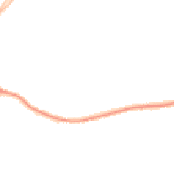 Night-time road noise heatmap for DE55 1AJ