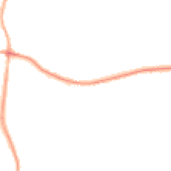 Night-time road noise heatmap for DE55 1AQ