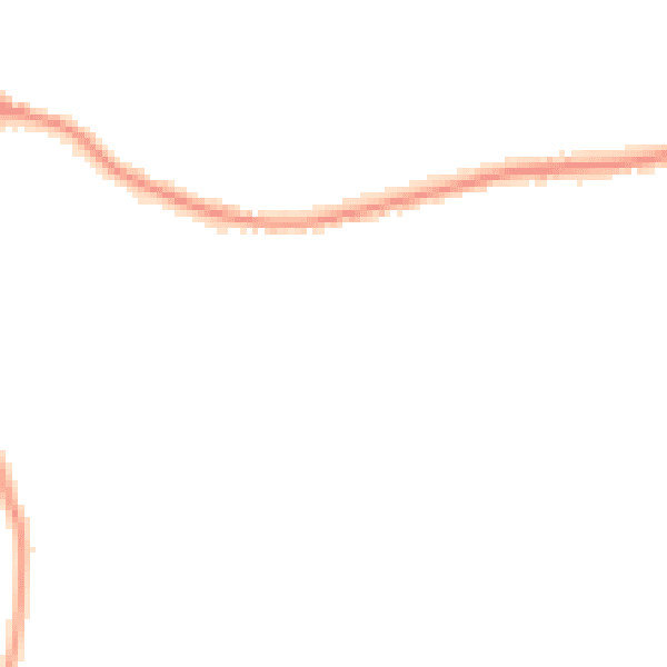 Night-time road noise heatmap for DE55 1AT