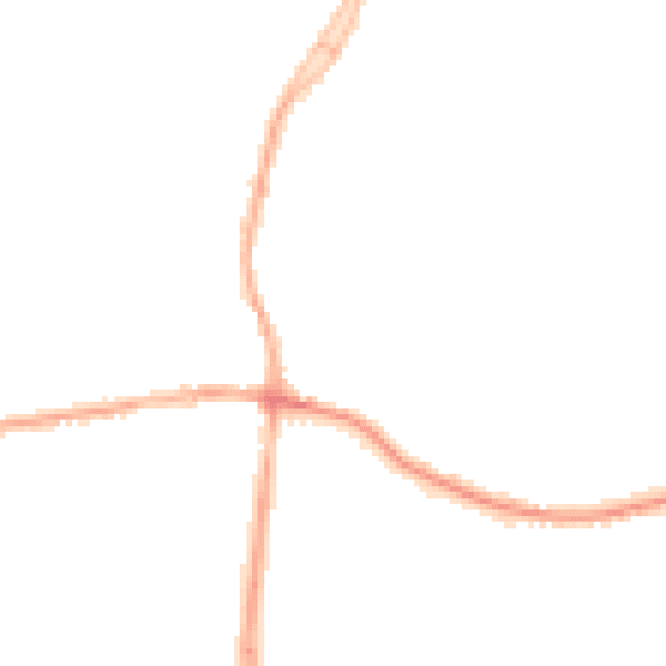 Night-time road noise heatmap for DE55 1AW