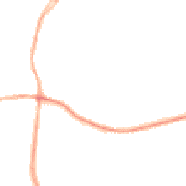 Night-time road noise heatmap for DE55 1AZ