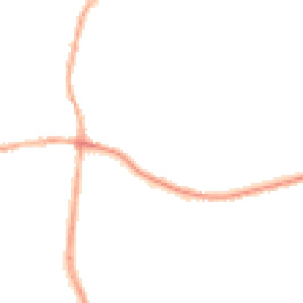 Night-time road noise heatmap for DE55 1BA