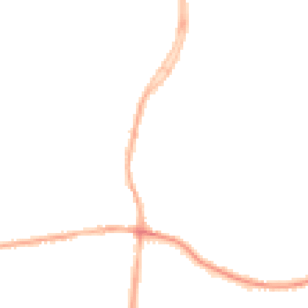Night-time road noise heatmap for DE55 1BJ