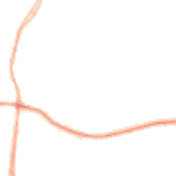 Night-time road noise heatmap for DE55 1DG