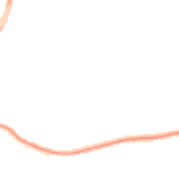 Night-time road noise heatmap for DE55 1DP