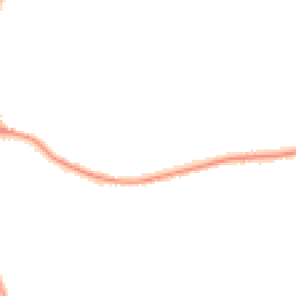 Night-time road noise heatmap for DE55 1HG