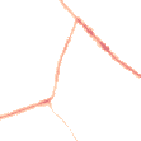 Night-time road noise heatmap for DE55 1LB