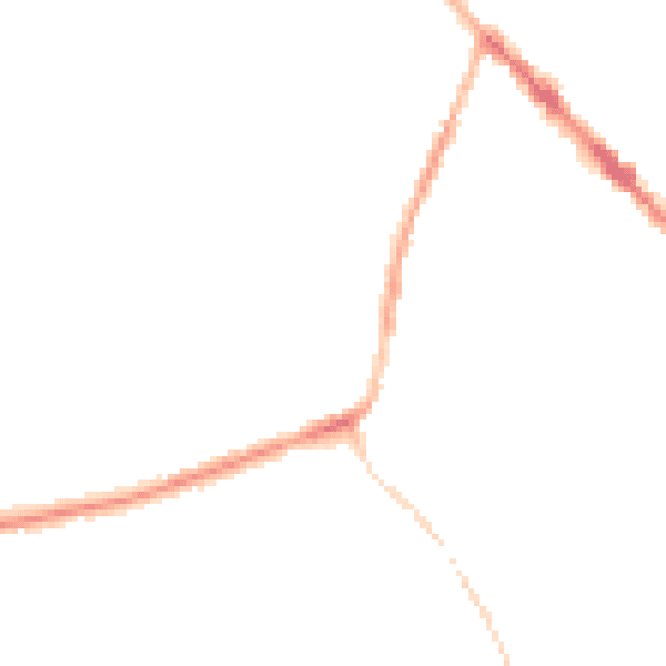 Night-time road noise heatmap for DE55 1LD