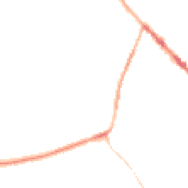Night-time road noise heatmap for DE55 1LF