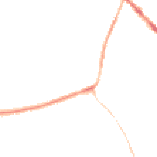 Night-time road noise heatmap for DE55 1LG