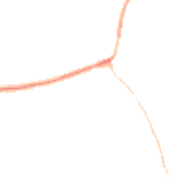 Night-time road noise heatmap for DE55 1LR