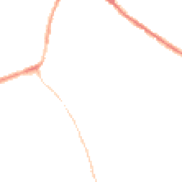 Night-time road noise heatmap for DE55 1LY