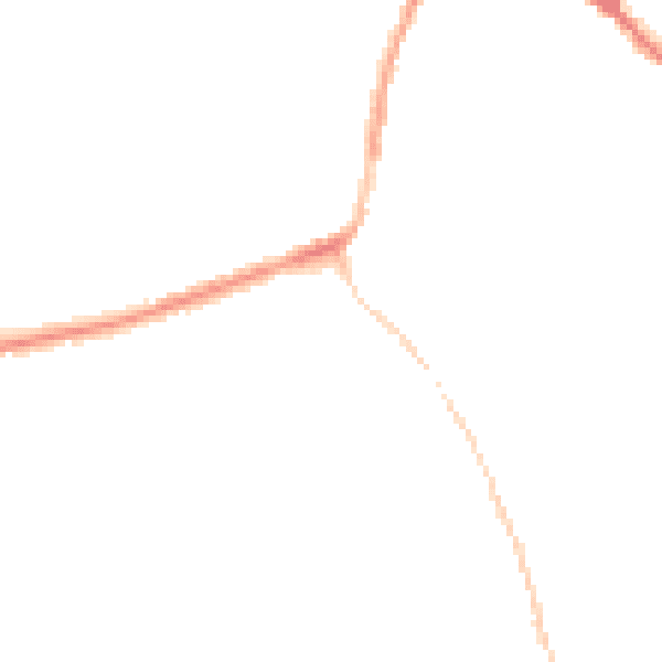 Night-time road noise heatmap for DE55 1NE