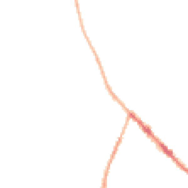 Night-time road noise heatmap for DE55 1SF