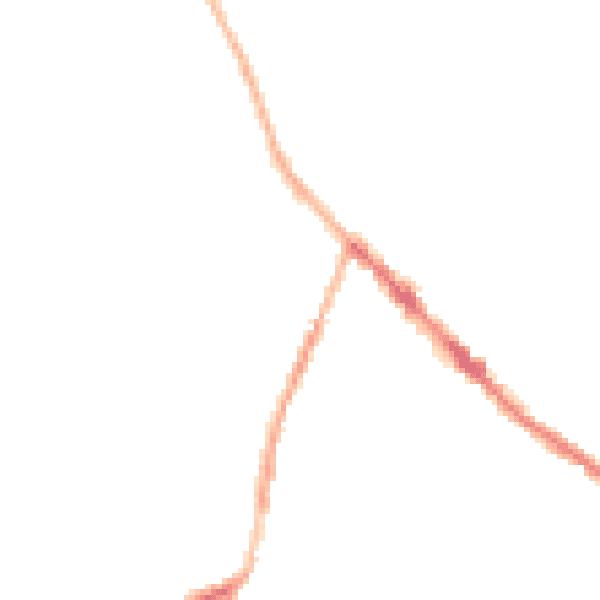 Night-time road noise heatmap for DE55 1SH