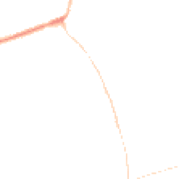 Night-time road noise heatmap for DE55 4AD