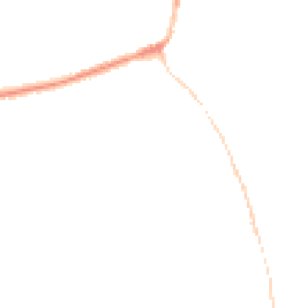 Night-time road noise heatmap for DE55 4AG